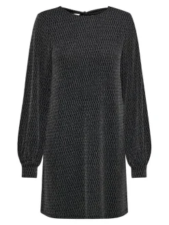 Sale Only mekko Onlcarol L/S Glitter Bow Black harlekin silver