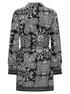 Clearance Only mekko Onlemza Aja Black ethnic paisley