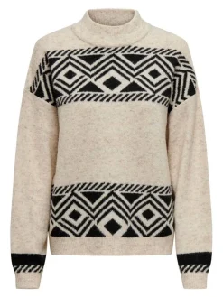 Discount Only neule Onlvictoria L/S Highneck Pumice stone