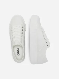 Outlet Only Shoes tennarit Onlnoomi Platform Sneaker White