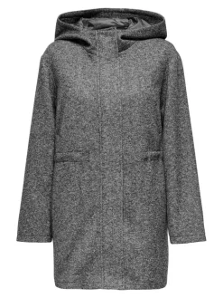 New Only takki Onlsedona Light hood Dark grey melange