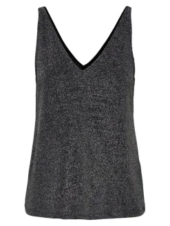 New Only toppi Onlqueen S/L V-Neck Glitter