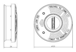 Opal palovaroitin savu 10 v paristolla