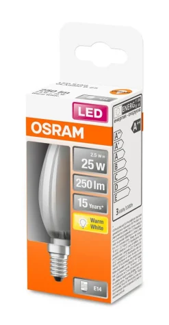 LED kynttilälamppu 250lm 2700K E14*Osram Sale