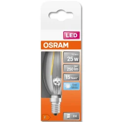 LED kynttilälamppu 2,5W/840 230V FIL E14 FS1*Osram Hot
