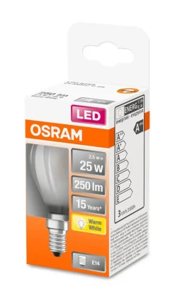 LED pienkupulamppu 250lm 2700K E14*Osram New