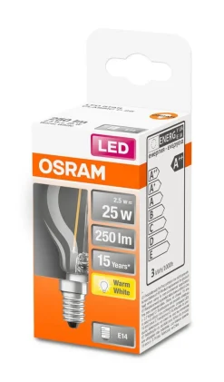 LED pienkupulamppu 250lm 2700K E14*Osram Clearance