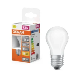 Hot Osram LED Star Classic P 25 Filament 1.8W 827 Frosted E27