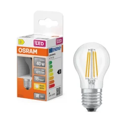 Clearance Osram LED Star Classic P 40 Filament 3.4W 827 Clear E27