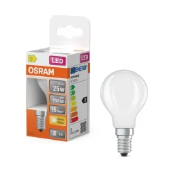 Clearance Osram LED Star Classic P 25 Filament 1.8W 827 Frosted E14