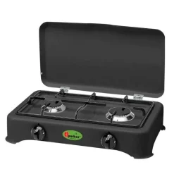 New Parker kaasuliesitaso 2-liekkinen grafiitinmusta