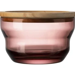 Arkki lasikulho viininpunainen 16x10 cm*Pentik