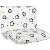 Best Pentik Pingviini pussilakanasetti musta 85x125 cm + 36x46 cm