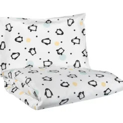 Pentik Pingviini pussilakanasetti musta 120x160 + 40x60 cm