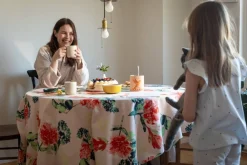 pöytäliina Huvila 145x250 cm v.oranssi*Pentik Outlet