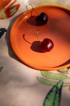 pöytäliina Huvila 145x250 cm v.oranssi*Pentik Outlet