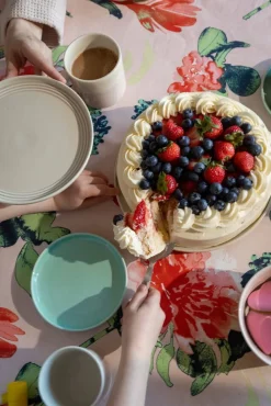 pöytäliina Huvila 145x250 cm v.oranssi*Pentik Outlet