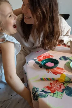 pöytäliina Huvila 145x250 cm v.oranssi*Pentik Outlet