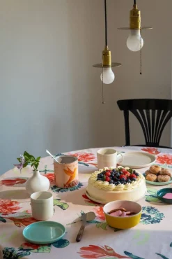 pöytäliina Huvila 145x250 cm v.oranssi*Pentik Outlet