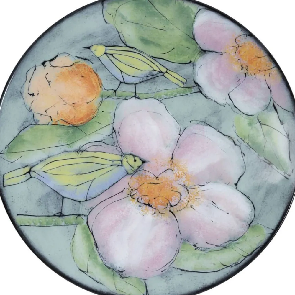 Studio lautanen Kukkaislintu 35 cm vihreä*Pentik Online