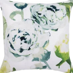 Pentik tyynynpäällinen Freesia puuvilla-pellava 45x45 cm vih