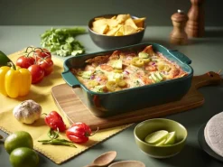 keraaminen Appolia-vuoka suorakaide 32 cm metsän vih*Peugeot Hot