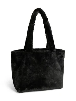 Online Pieces laukku PCJanice Fur Shopper Black