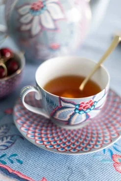 kaitaliina Flower Festival 50x150 cm Blue*Pip Studio Online