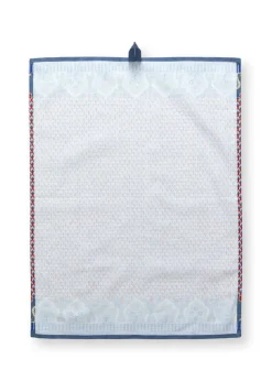 Clearance Pip Studio keittiöpyyhe Flower Festival 50x70 cm Blue-Red