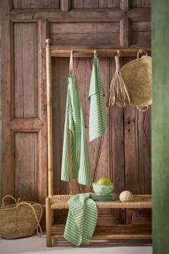 keittiöpyyhe Stripes 65x65 cm 2 kpl Light Green*Pip Studio