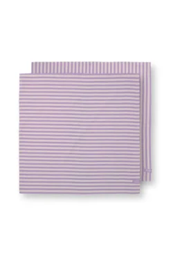 keittiöpyyhe Stripes 65x65 cm Lilac 2 kpl*Pip Studio Outlet