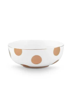 Best Pip Studio kulho Dot Delight 2 kpl White-Gold 15cm