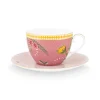 kuppi & aluslautanen La Majorelle 280 ml Pink*Pip Studio Sale