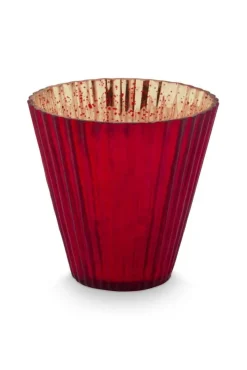 Sale Pip Studio kynttilälyhty Glass 10x10,5 cm 3 kpl Red 3 kpl