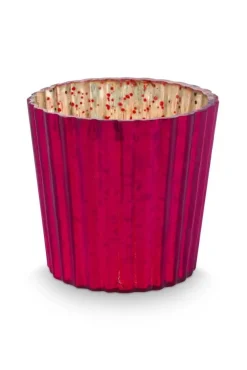 New Pip Studio kynttilälyhty Glass Red Small 7x7cm 4 kpl