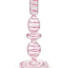 Outlet Pip Studio kynttilänjalka lasia Swirl S 20 cm Pink