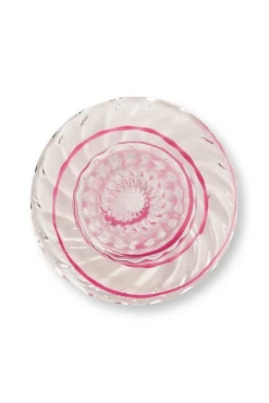 Outlet Pip Studio kynttilänjalka lasia Swirl S 20 cm Pink