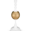 kynttilänjalka Metal Sphere 37 cm White-Gold*Pip Studio New