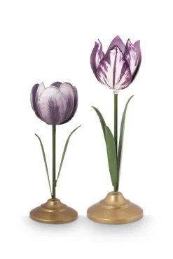 kynttilänjalkasetti Metal Lilac*Pip Studio Outlet