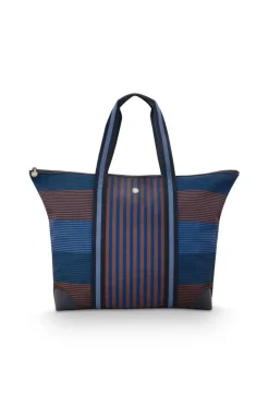 Discount Pip Studio laukku Tilda Large Stripe Blue 66x20x44 cm