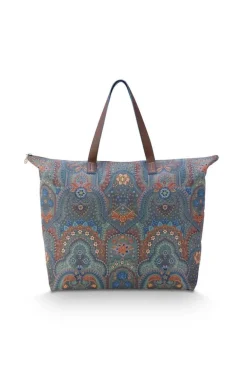 Discount Pip Studio laukku Tilda Large Jabali Blue 66x20x44 cm