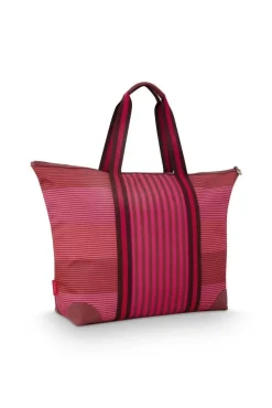 laukku Tilda Tote Bag Stripe 66x20x44 cm Pink*Pip Studio Sale
