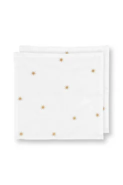 Sale Pip Studio lautasliina Embroidery Stars Gold 40x40 cm 2kpl