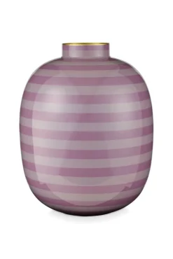 maljakko Metal Stripes 32 cm Lilac*Pip Studio Hot
