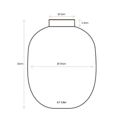 maljakko Metal Stripes 32 cm Lilac*Pip Studio Hot