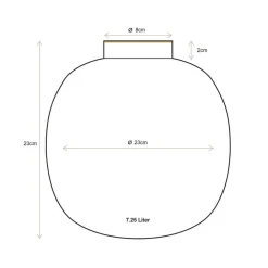 maljakko Metal 23 cm Light Blue*Pip Studio Online