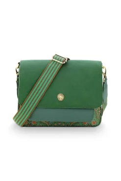 Pip Studio olkalaukku Fenna Medium Jabali Green 25x7x20 cm