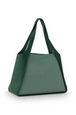 Hot Pip Studio olkalaukku Filou Large Green 40x15,5x28 cm
