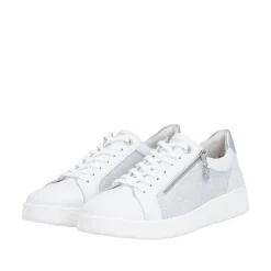 Discount Remonte tennarit D2E00-84 84 Weiss / Weiss-Silber / Weiss / Silber / Silver