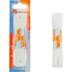 Clearance Ringpoint litteä nauha 100cm Valkoinen